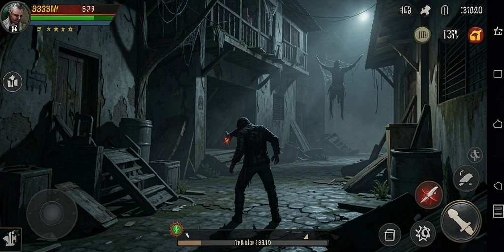 Screenshot 333V menampilkan gameplay yang mencekam dan penuh ketegangan.