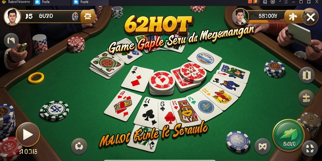 Tampilan gameplay Gaple yang seru dan interaktif.