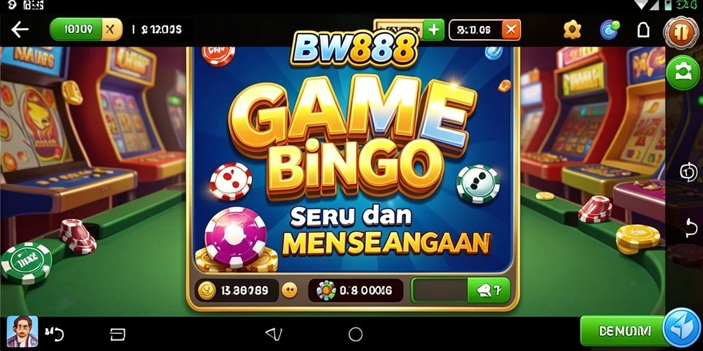 Tampilan gameplay BW888 dengan suasana Bingo yang menegangkan.