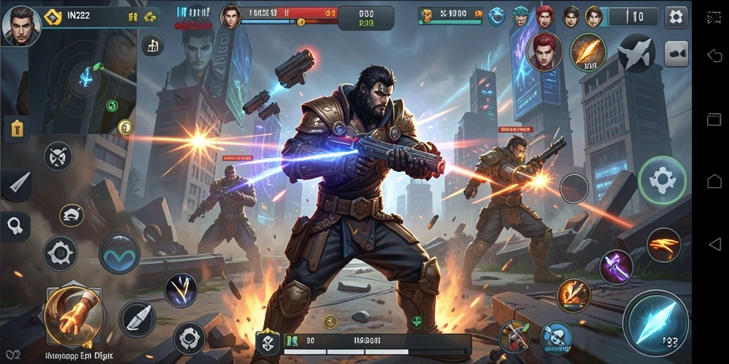 Gameplay Fighting seru dengan grafis memukau dan aksi cepat.