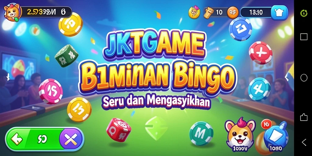Tangkapan layar utama JKTGAME menunjukkan gameplay yang seru dan interaktif.