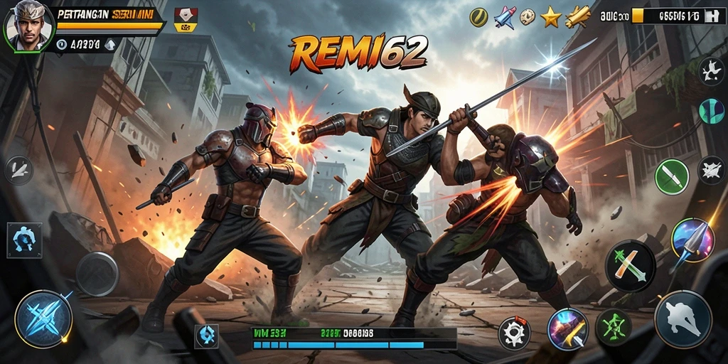 Gameplay REMI62 yang seru dan intens