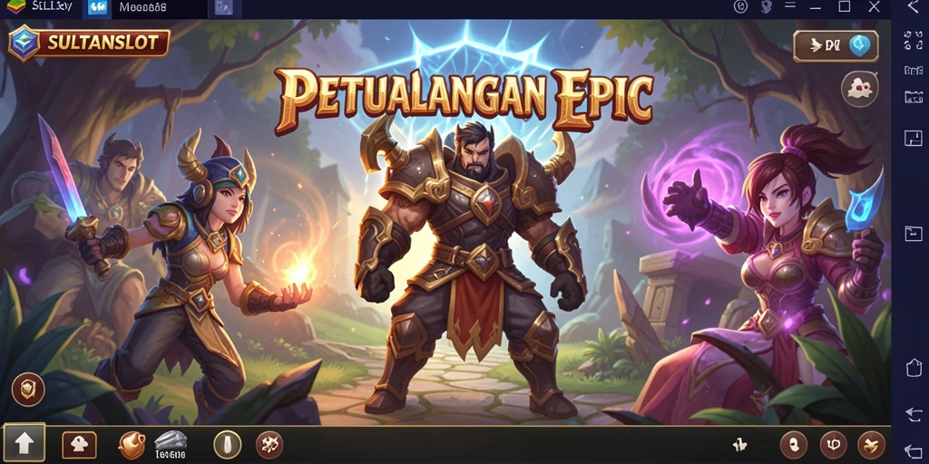 Tangkapan layar SULTANSLOT menampilkan aksi RPG yang seru dan mendebarkan.