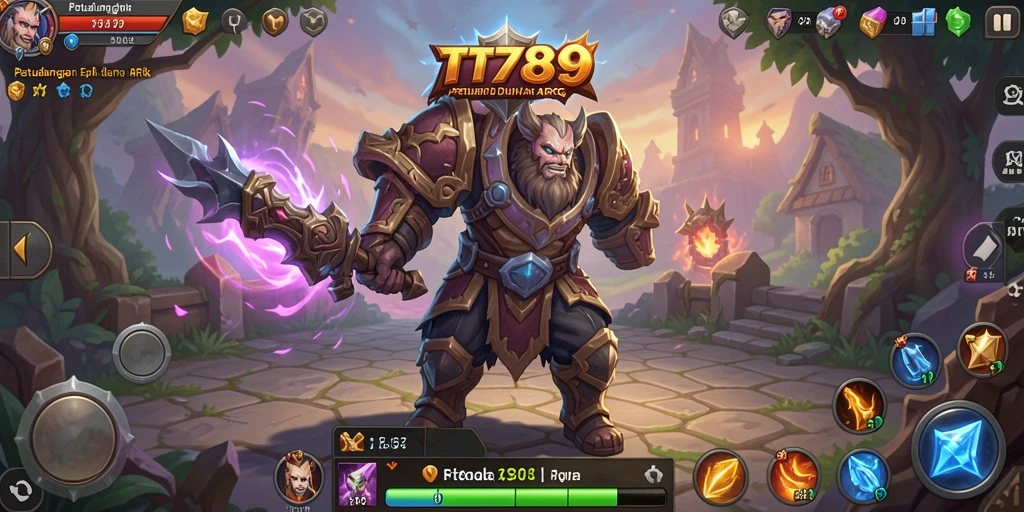 Tampilan screenshot utama TT789 dengan aksi gameplay ARPG yang mendebarkan.